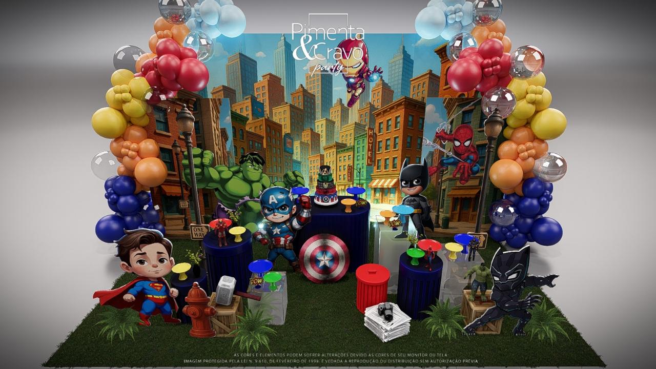 Decoração Projetos Pimenta e Cravo Party