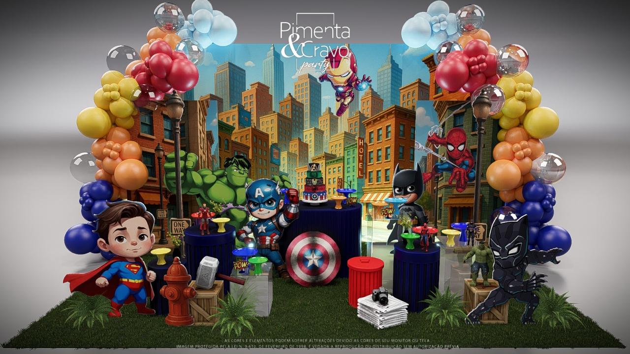 Decoração Projetos Pimenta e Cravo Party